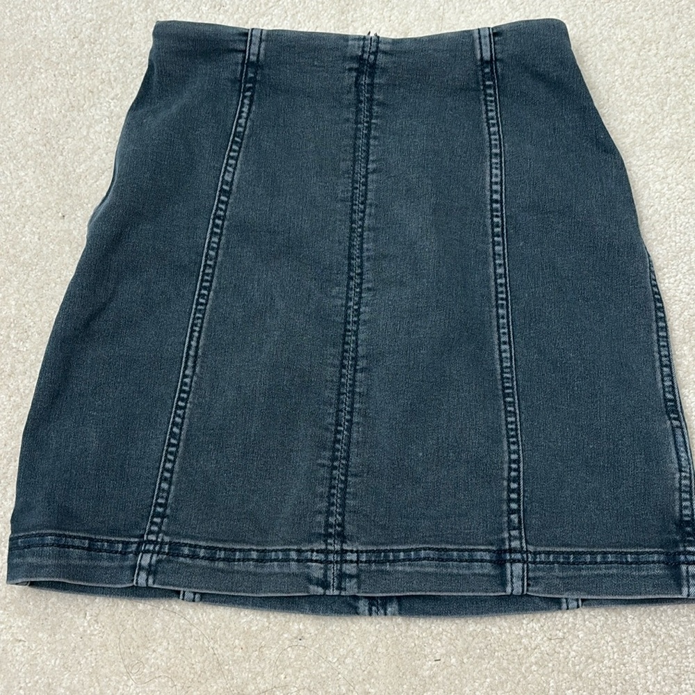 Free people denim skirt